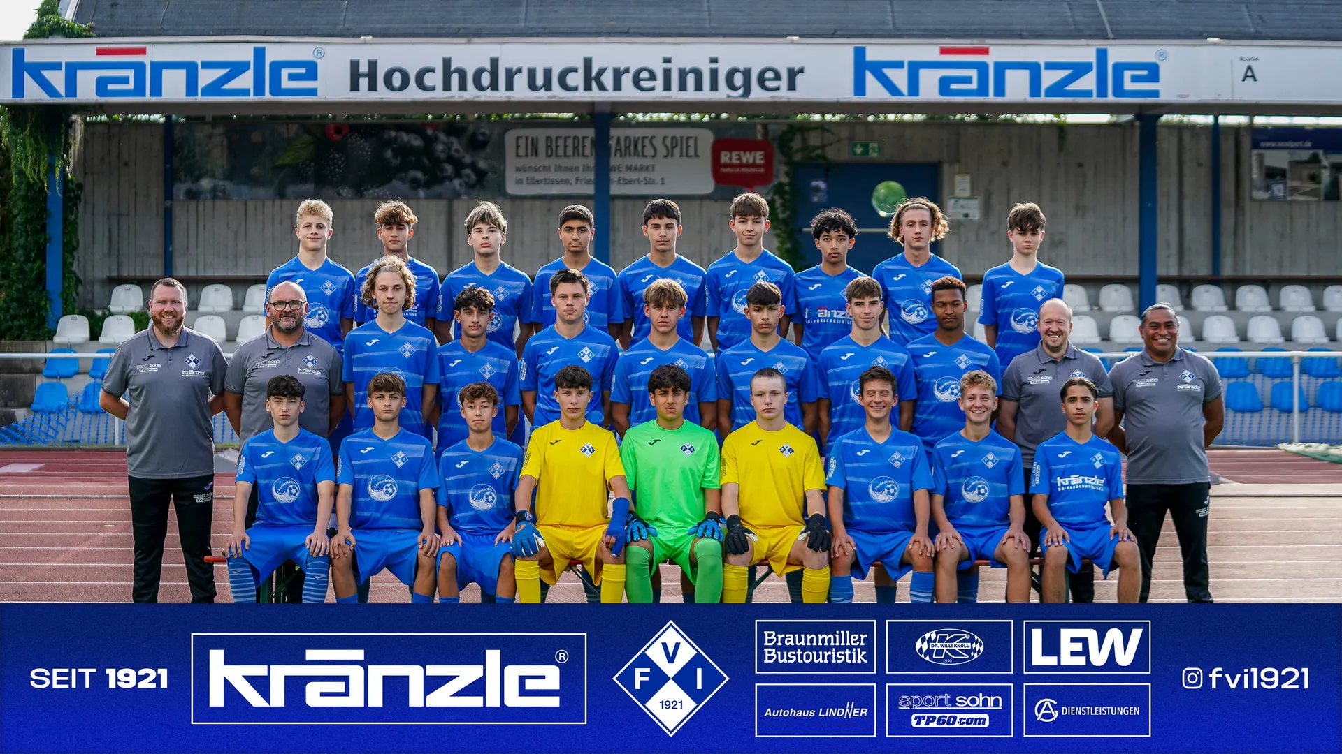 Mannschaftsfoto U16 - BFV-Förderliga Südwest