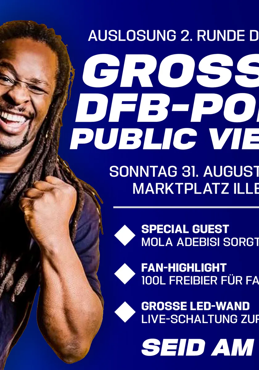 Großes Public Viewing zur DFB-Pokal-Auslosung am Sonntag!